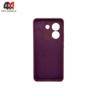 Чехол для Xiaomi Poco M7 Pro 5G Silicone Case, цвет марсала
