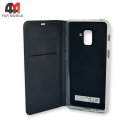 Чехол-книга для Samsung A8 Plus 2018/A730 clear view cover, черного цвета