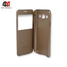 Чехол-книга для Samsung E5/E500 золотого цвета, Nillkin