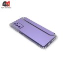 Чехол-книга для Samsung M52 с усиленными углами лавандового цвета