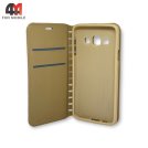 Чехол-книга для Samsung A3 2015/A300 золотого цвета, New Case