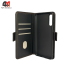 Чехол-книга для Samsung A50/A30s/A50s шов, черного цвета, Case