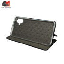 Чехол-книга для Samsung A06 бок ракушка, черного цвета