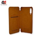 Чехол-книга для Samsung A7 2018/A750 QIN, коричневого цвета, Nillkin