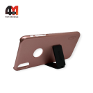 Чехол Iphone Xs Max пластиковый, с подставкой, розового цвета, Nillkin