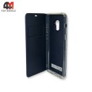 Чехол-книга для Samsung A8 Plus 2018/A730 clear view cover, синего цвета