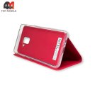Чехол-книга для Samsung A8 Plus 2018/A730 clear view cover, красного цвета
