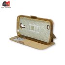 Чехол-книга для Samsung S4/I9500 золотого цвета, Experts