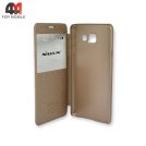 Чехол-книга для Samsung A7 2017/A720 золотого цвета, Nillkin