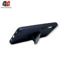 Чехол для Samsung A50/A30s/A50s силиконовый, противоударный с подставкой , синего цвета