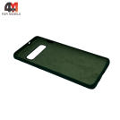 Чехол для Samsung S10 Silicone Case, темно-зеленого цвета
