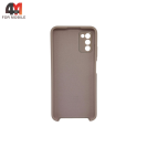 Чехол для Samsung A03s Silicone Case, пудрового цвета