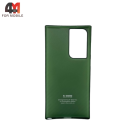 Чехол Samsung S22 Ultra пластиковый, карбон, зеленого цвета, K-DOO