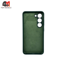 Чехол Samsung S23 Plus Silicone Case, темно-зеленого цвета