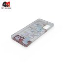 Чехол для Samsung M31s силиконовый, водичка, единороги