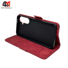 Чехол-книга для Samsung A56 бордового цвета, Case