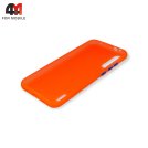 Чехол для Xiaomi Mi A3/Mi CC9e силиконовый, матовый с цветными кнопками, оранжевого цвета
