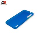 Чехол для Xiaomi Mi A3/Mi CC9e силиконовый, матовый с цветными кнопками, голубого цвета