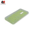 Чехол для Xiaomi Redmi 8 силиконовый, глиттер, зеленого цвета