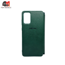 Чехол-книга для Samsung S20 Plus/S11 зеленого цвета, Leather Cover