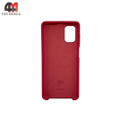 Чехол для Samsung M51 Silicone Case, малинового цвета