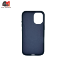 Чехол для iPhone 17 карбон с MagSafe, синего цвета