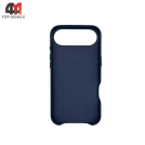 Чехол для iPhone 17 Air карбон с MagSafe, синего цвета