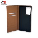 Чехол-книга для Samsung Note 20 Ultra коричневого цвета, Rich Boss