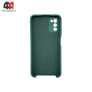 Чехол для Samsung A03s Silicone Case, темно-зеленого цвета