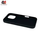 Чехол для iPhone 17 карбон с MagSafe, черного цвета