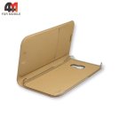 Чехол-книга для Samsung A3 2017/A320 золотого цвета, Samsung