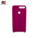 Чехол для Huawei Y7 2018/Y7 Prime 2018/7C Pro Silicone Case, ярко-розового цвета
