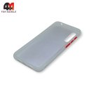 Чехол для Xiaomi Mi A3 Lite/Mi 9 Lite пластиковый с усиленной рамкой, белого цвета