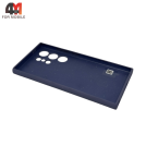 Чехол для Samsung S24 Ultra Silicone Case Original, серо-фиолетового цвета