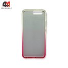 Чехол для Huawei P10 силиконовый, блестки переход, розового цвета