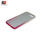 Чехол для Huawei P10 силиконовый, блестки переход, розового цвета