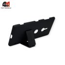 Чехол для Sony Xperia XZ3 пластиковый с подставкой, черного цвета, Nillkin