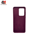 Чехол для Samsung S20 Ultra/S11 Plus Silicone Case, цвет марсала