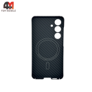 Чехол Samsung S24 кевлар с MagSafe, черного цвета (1500D)