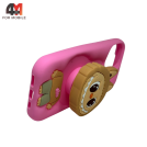 Чехол для Iphone 11 Labubu Popsocket, розового цвета