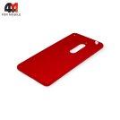 Чехол для Nokia 5 2017 силиконовый, матовый, красного цвета, Cherry