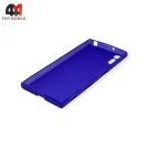 Чехол для Sony Xperia XZ силиконовый, матовый, фиолетового цвета