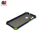 Чехол для Samsung A11/M11 пластиковый с усиленной рамкой, синего цвета