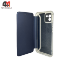 Чехол-книга для Samsung A03 с усиленными углами, темно-синего цвета