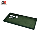 Чехол для Samsung S24 Ultra Silicone Case, темно-зеленого цвета