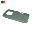 Чехол для Iphone 16 Pro Silicone Case Premium+MagSafe, Aquamarine