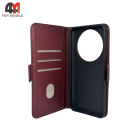 Чехол-книга для Huawei Nova 12i/13i шов, бордового цвета, Case