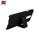 Чехол для LG Q7 пластиковый с подставкой, черного цвета, Nillkin