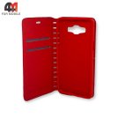 Чехол-книга для Samsung A5 2015/A500 красного цвета, New Case