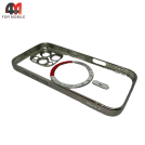 Чехол Iphone 16 Pro Max силиконовый с MagSafe, серого цвета, J-Case